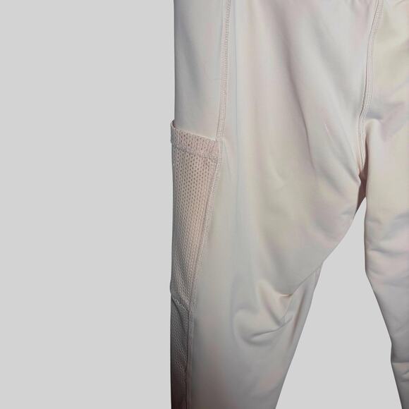 Aerie Offline Real Me Size Large Blush Pale Pink Leggings Mesh Cut Out Pockets - Picture 5 of 11